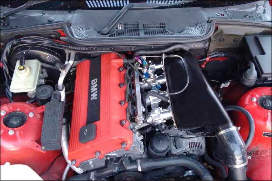 Bmw 4 Cylinder Fitted With Racehead Itb Kit 3